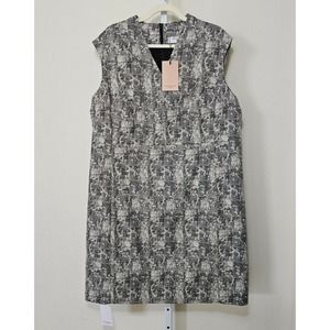 M.M. LAFLEUR NWT Aditi Crackle Sleeveless Black & Cream Dress Sz +3 (US 3X)